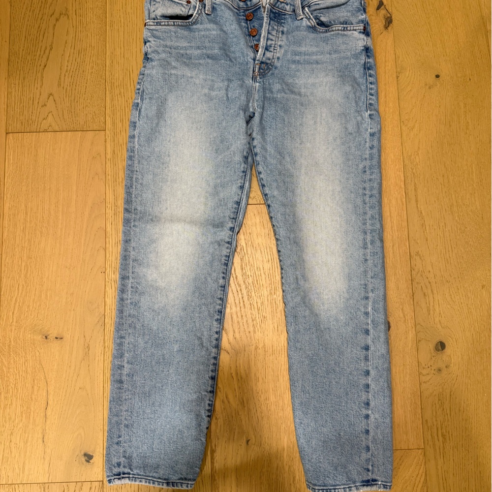 MOTHER Light Blue Straight Jeans